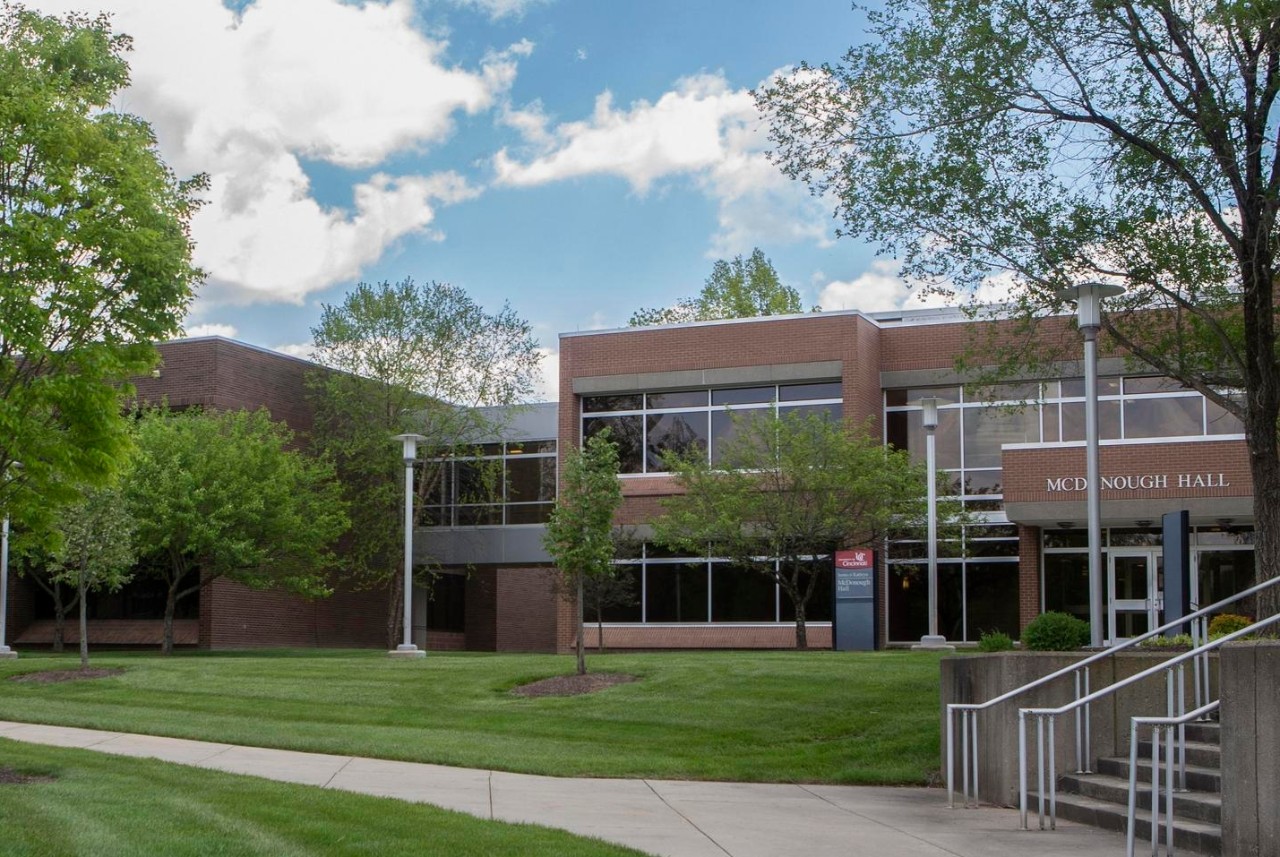 Exterior of shot of McDonough Hall on the campus of UC Clermont College Thursday May 7, 2020. UC/ Joseph Fuqua II 