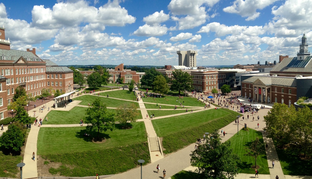 McMicken Hall aerial photo.