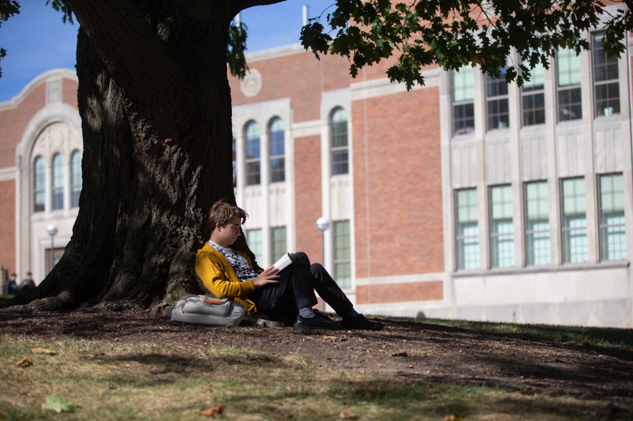 Fall scenes on campus